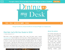 Tablet Screenshot of diningatmydesk.com